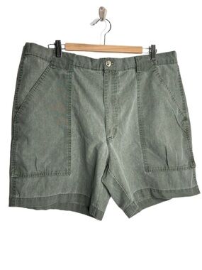 Vintage Bugle Boy Company Olive Green Casual Utility Shorts 40